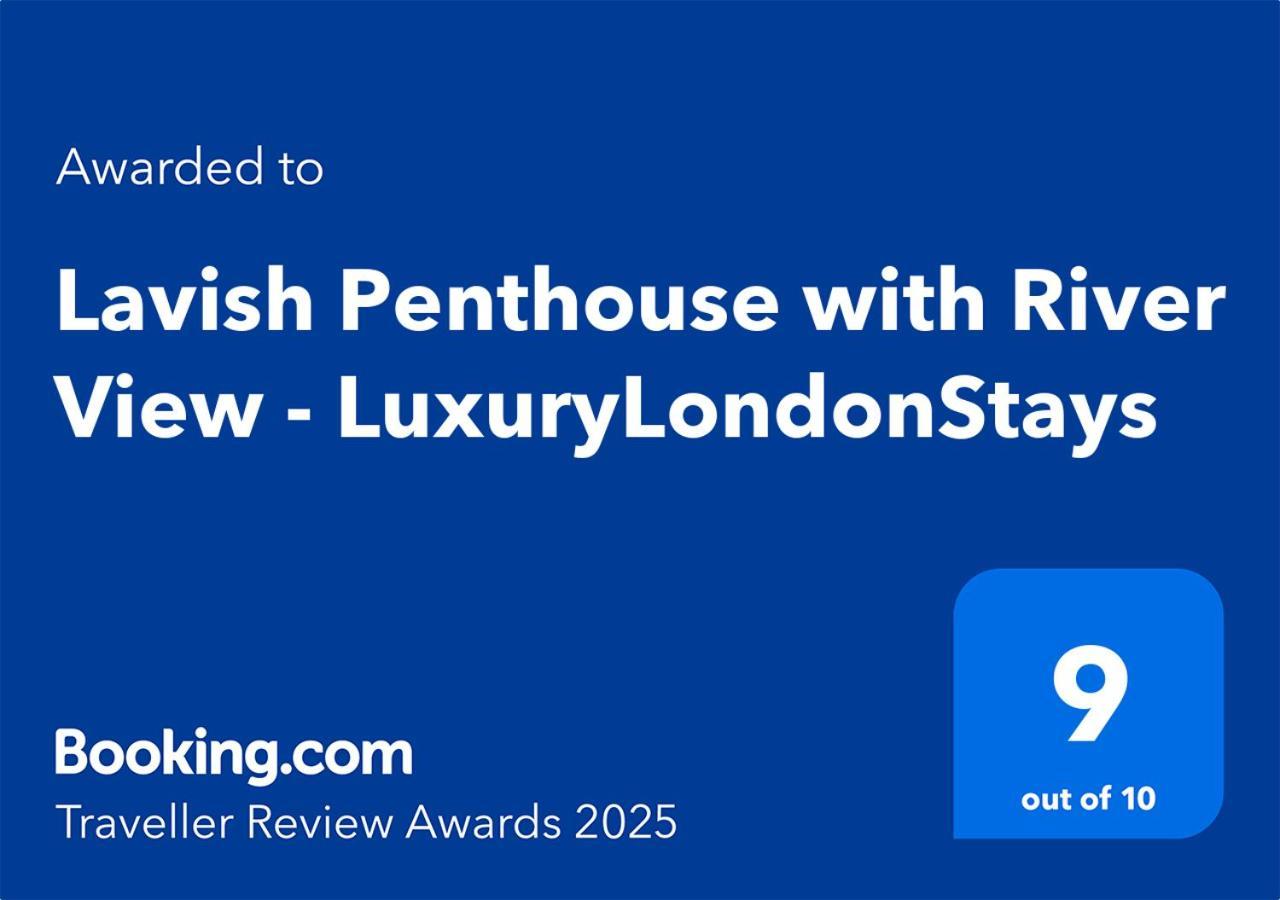 Lavish Penthouse River View Fast Wifi - Luxurylondonstays Eksteriør billede